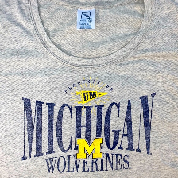 NWT University of Michigan Gray T-Shirt - Picture 2 of 3